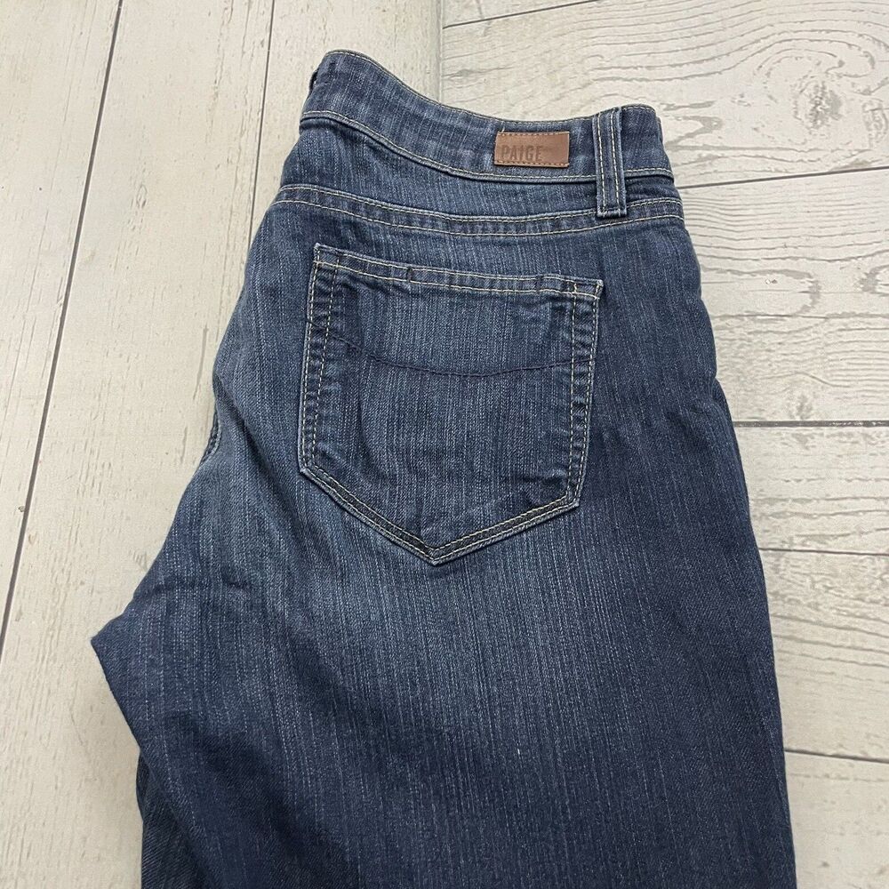 Paige Women's Size 29 Blue Mid-Rise Skyline Skinny Med Wash Stretch Denim Jeans